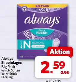 Markant Always slipeinlagen big pack Angebot