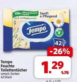 Markant Tempo feuchte toilettentücher Angebot