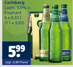 Getränkewelt Carlsberg lager, 0,0% o. elephant Angebot