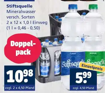 Getränkewelt Stiftsquelle stiftsquelle mineralwasser Angebot