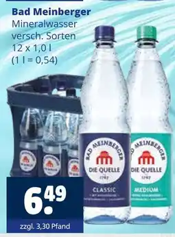 Getränkewelt Bad meinberger mineralwasser Angebot
