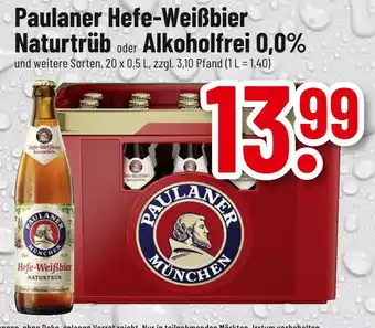 trinkgut Paulaner hefe-weißbier naturtrüb oder alkoholfrei 0,0% Angebot