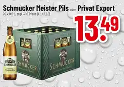 trinkgut Schmucker schmucker meister pils oder privat export Angebot
