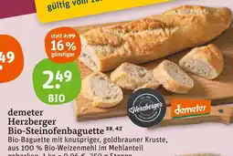 tegut Demeter herzberger bio-steinofenbaguette Angebot