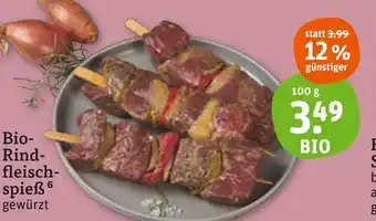 tegut Bio bio-rindfleischspieß Angebot