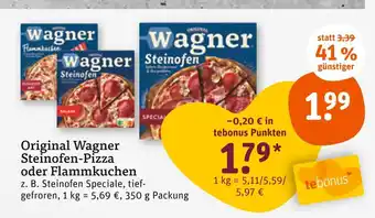 tegut Wagner original wagner steinofen-pizza Angebot
