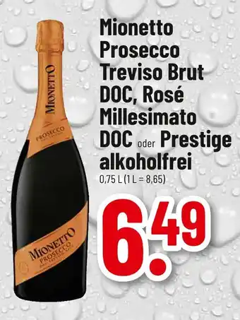 trinkgut Mionetto prosecco treviso brut doc Angebot