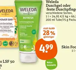 tegut Weleda duschgel oder feste duschpflege Angebot