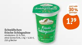 tegut Schwälbchen frische schlagsahne Angebot