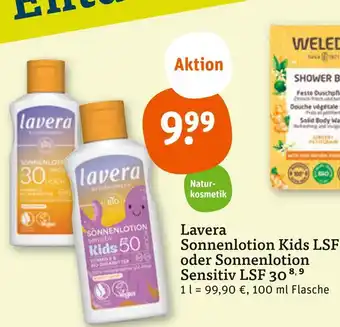 tegut Lavera sonnenlotion kids lsf 50 Angebot