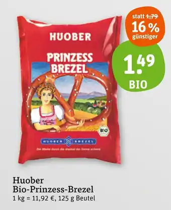tegut Huober bio-prinzess-brezel Angebot
