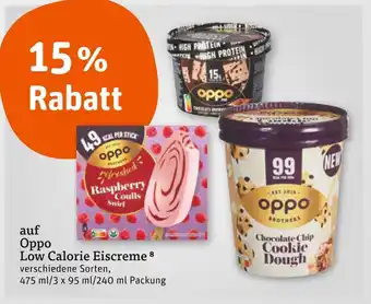tegut Oppo low calorie eiscreme Angebot