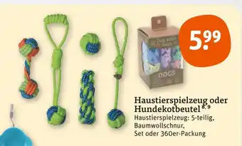tegut Dogs haustierspielzeug oder hundekotbeutel Angebot