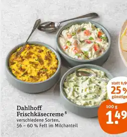 tegut Dahlhoff frischkäsecreme Angebot