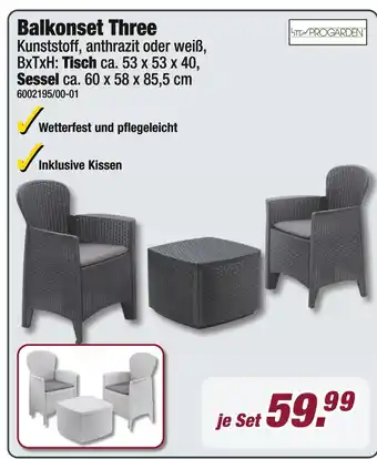 Poco Progarden balkonset three Angebot