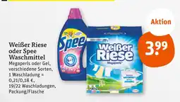 tegut Weiße riese weiße riese oder spee waschmittel Angebot