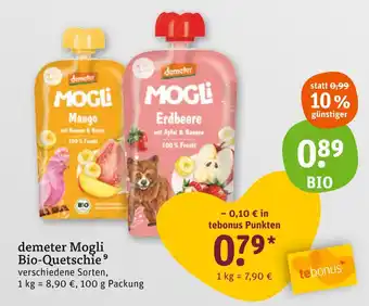 tegut Demeter mogli bio-quetschie Angebot