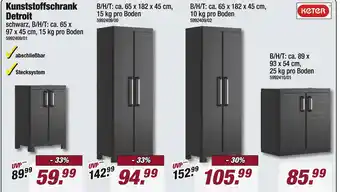 Poco Keter kunststoffschrank detroit Angebot