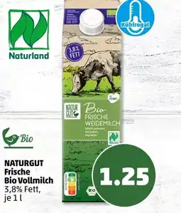 PENNY Naturland, naturgut, bio frische bio vollmilch Angebot