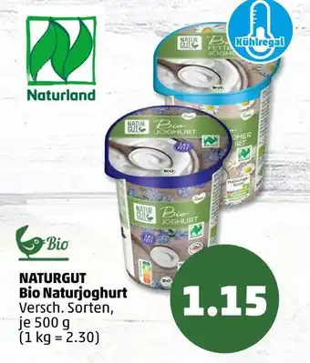 PENNY Naturgut, naturland, bio bio naturjoghurt Angebot
