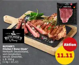 PENNY Butcher's by penny frisches t-bone-steak Angebot