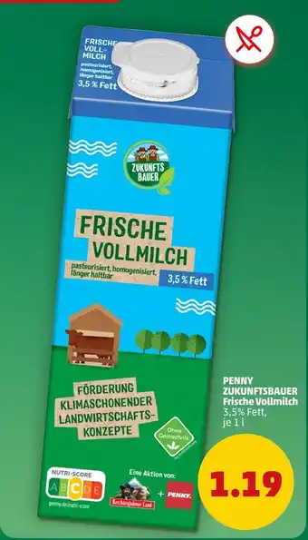PENNY Zukunftsbauer frische vollmilch Angebot