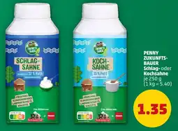 PENNY Zukunftsbauer bauer schlag- oder kochsahne Angebot