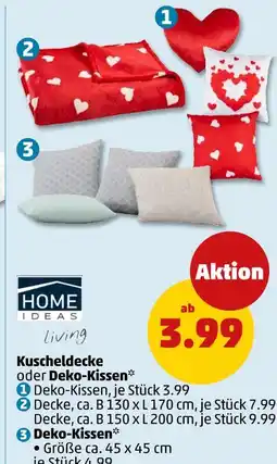 PENNY Home ideas living kuscheldecke oder deko-kissen Angebot