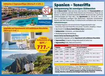 PENNY Holidaycheck spanien - teneriffa entspannung im sonnigen südwesten Angebot