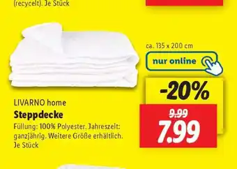 Lidl LIVARNO home Steppdecke Angebot