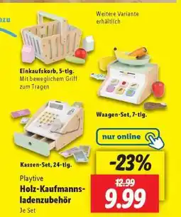 Lidl Playtive Holz-Kaufmannsladenzubehör Angebot