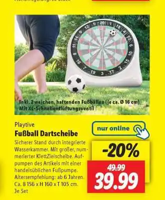 Lidl Playtive Fußball Dartscheibe Angebot