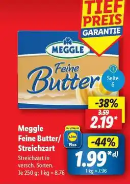 Lidl Meggle Feine Butter/ Streichzart Angebot