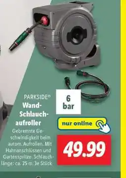 Lidl PARKSIDE Wand-Schlauchaufroller Angebot
