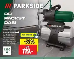 Lidl PARKSIDE Hauswasserwerk Angebot