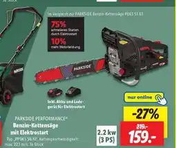 Lidl PARKSIDE PERFORMANCE Benzin-Kettensäge mit Elektrostarter Angebot