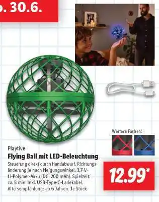 Lidl Flying Ball mit LED-Beleuchtung Angebot