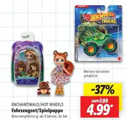 Lidl ENCHANTIMALS/HOT WHEELS Fahrzeugset/Spielpuppe Angebot