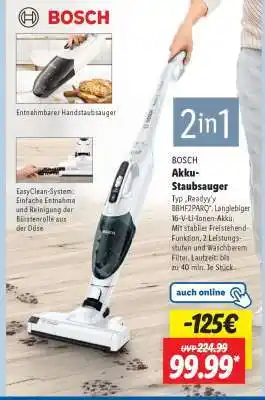 Lidl BOSCH Akku-Staubsauger Angebot