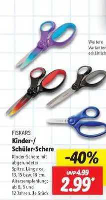 Lidl FISKARS Kinder-/ Schüler-Schere Angebot