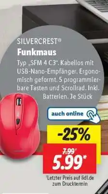 Lidl SILVERCREST Funkmaus Angebot
