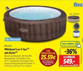 Lidl Whirlpool Lay-Z-Spa mit AirJet Angebot