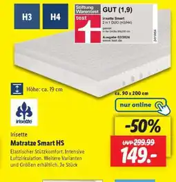 Lidl Irisette Matratze Smart HS Angebot