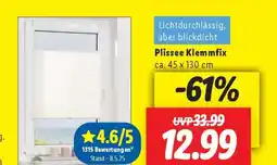Lidl Plissee Klemmfix Angebot