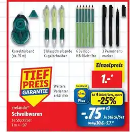 Lidl crelando Schreibwaren Angebot
