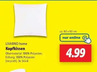 Lidl LIVARNO home Kopfkissen Angebot