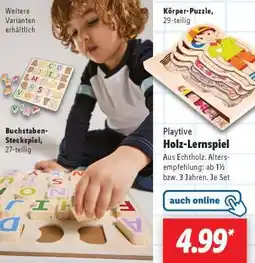Lidl Playtive Holz-Lernspiel Angebot