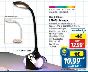 Lidl LIVARNO home LED-Tischlampe Angebot