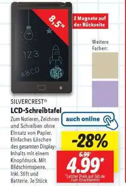 Lidl SILVERCREST LCD-Schreibtafel Angebot