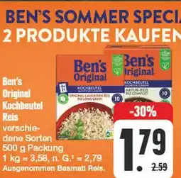 Edeka Ben's original kochbeutel reis Angebot